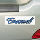Emanuel Name blue Aufkleber Sticker Autoaufkleber (Auf Auto)