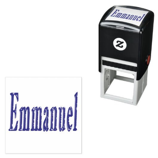 Emanuel Name Logo, Permastempel (Beispiel)