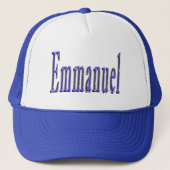 Emanuel Name Logo, Truckerkappe (Vorderseite)