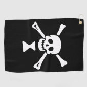 Emanuel Wynne Pirate Flag Piratenflagge Golfhandtuch (Horizontal)