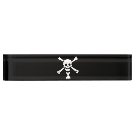 Emanuel Wynne Pirate Flag Piratenflagge Namensplakette (Vorderseite)