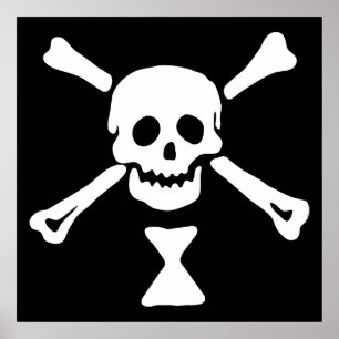 Emanuel Wynne Pirate Flag Piratenflagge Poster