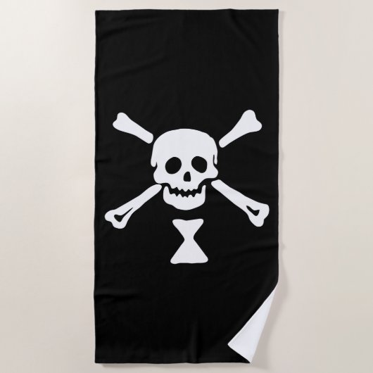 Emanuel Wynne Pirate Flag Piratenflagge Strandtuch (Vorderseite)
