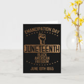 Emanzipation 19. Juni 1865 Männer Wo Karte (Gelbe Blume)