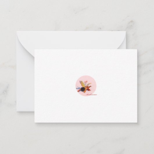 Emanzipation Marx Raccoon Mitteilungskarte (Rückseite)