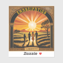 "Emanzipation Sunrise" Aufkleber