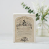 Emanzipations-Proklamation B B Russell u. Co Postkarte (Stehend Vorderseite)