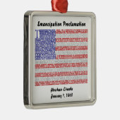 Emanzipations-Proklamation Ornament Aus Metall (Rechts)