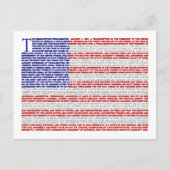 Emanzipationserklärung Postkarte (Vorderseite)