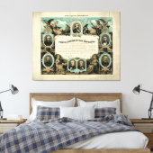 Emanzipationserklärung von E. Knobel (1865) Leinwanddruck (Insitu (Schlafzimmer))