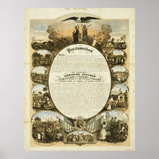 Emanzipationserklärung von L. Lipman Poster (Vorne)