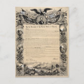 Emanzipationsproklamation Postkarte (Vorderseite)