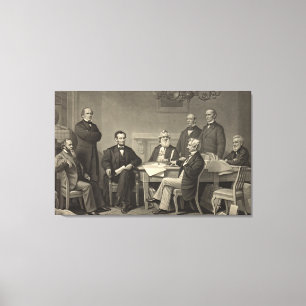 Emanzipationsproklamierung 1866 leinwanddruck