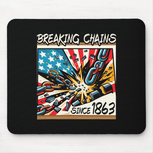 Emanzipationsproklamierung Afrikanischer amerikani Mousepad (Vorne)