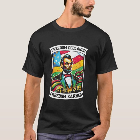 Emanzipationsproklamierung Afrikanischer amerikani T-Shirt (Vorderseite)