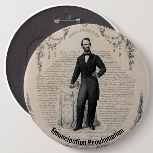 Emanzipationsproklamierung Button (Vorne & Hinten)