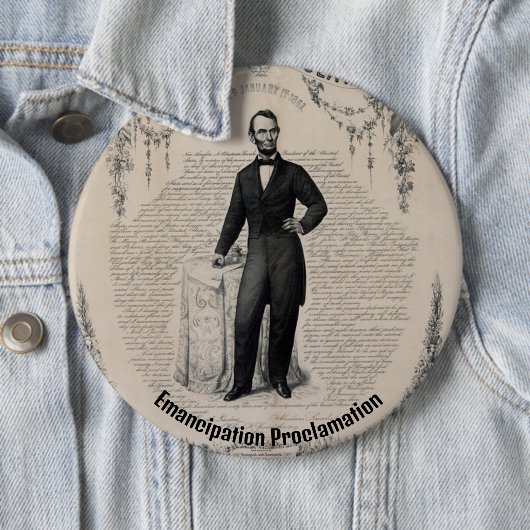 Emanzipationsproklamierung Button (Beispiel)
