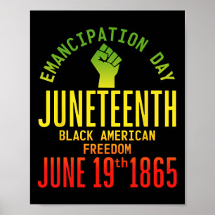 Emanzipationstag 19. Afrikanische Freiheit 1865 A Poster