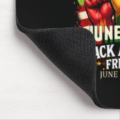 Emanzipationstag Juneteenth Schwarz Amerikanische  Mousepad (Ecke)