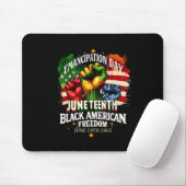 Emanzipationstag Juneteenth Schwarz Amerikanische  Mousepad (Mit Mouse)