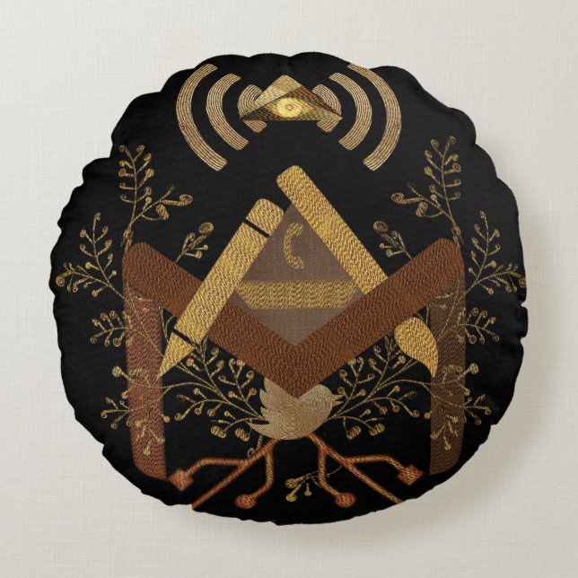 EMaurer 2014 Rundes Kissen (Vorderseite)