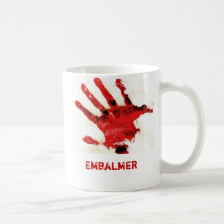 Embalmer-blutige Handdruck-Tasse Kaffeetasse