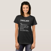 Embalmer Definition Shirts Funny Job Title (Vorne ganz)