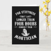 Embalmer Mortuary Beerdigung Director Konsultieren Karte (Gelbe Blume)