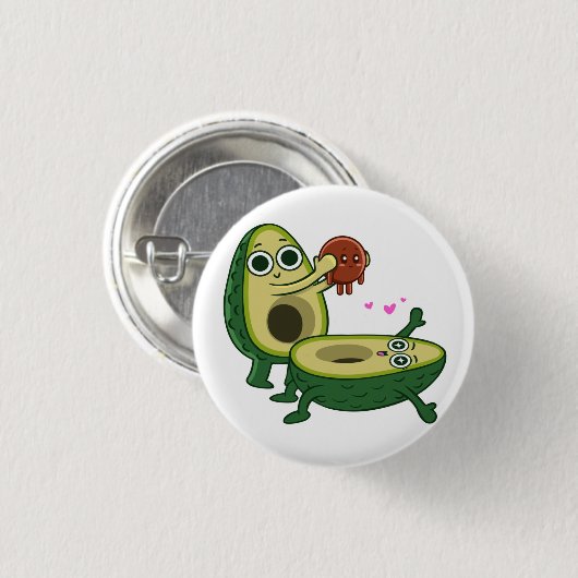 Embarazo aguacate button (Vorne & Hinten)