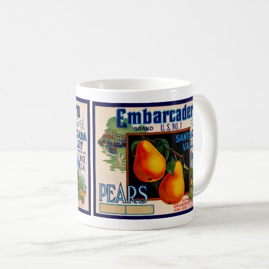 Embarcadero Birnen Kaffeetasse (VorderseiteRechts)