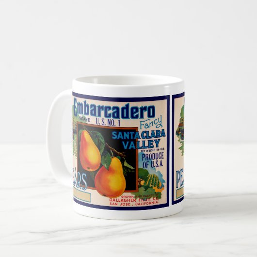 Embarcadero Birnen Kaffeetasse (Vorderseite Links)