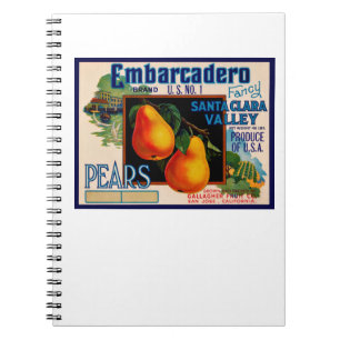 Embarcadero Extravagant Santa Clara Birnen Notizblock
