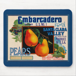Embarcadero Fancy Santa Clara Birnen Mousepad