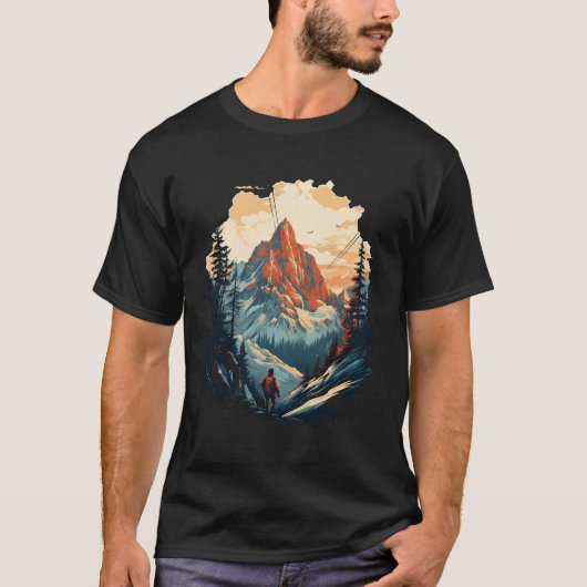 Embark auf unbekannten Wanderwegen Inspiriertes Wa T-Shirt (Vorderseite)