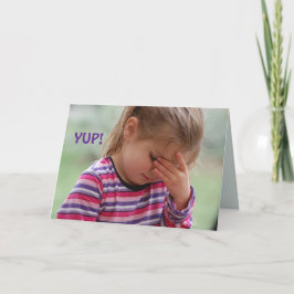 EMBARRASSED BELATED BIRTHDAY CARD DANKESKARTE