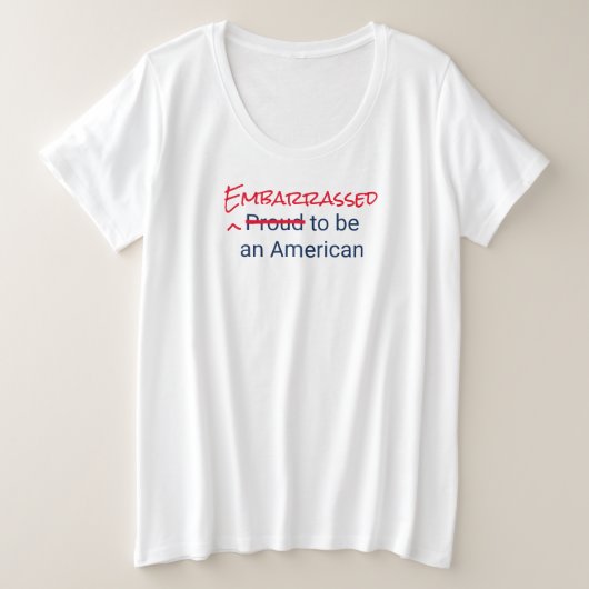 Embarrassed/Stolz als amerikanischer T - Shirt (Design vorne)