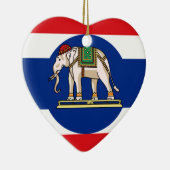 Embassador Thailand, Thailand Flagge Keramikornament (Rechts)