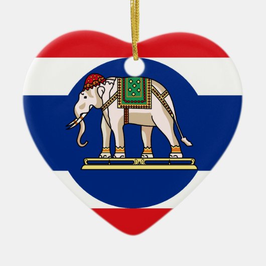 Embassador Thailand, Thailand Flagge Keramikornament (Vorne)