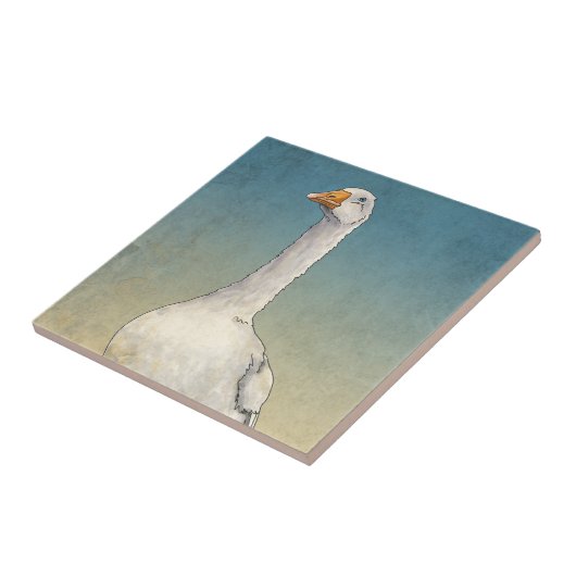 Embden Gans-Fliese Fliese (Seite)