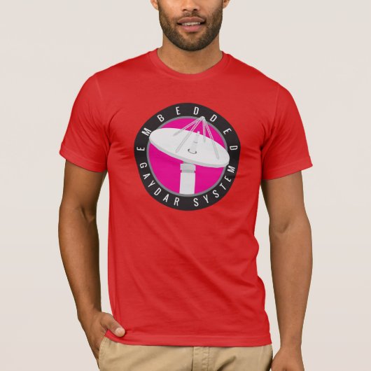Embedded Gaydar System Logo T - Shirt (Vorderseite)