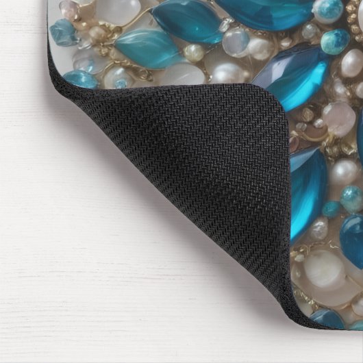 Embellished glass and stone Mousepad 4 (Ecke)