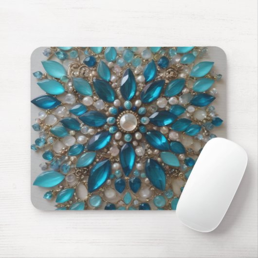 Embellished glass and stone Mousepad 4 (Mit Mouse)