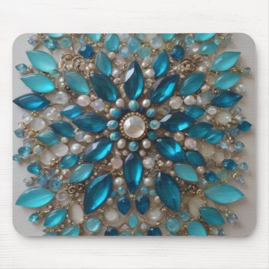 Embellished glass and stone Mousepad 4 (Vorne)