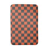 Ember and ash checkerboard pattern badematte (Vorderseite Vertikal)