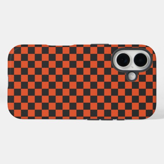 Ember and ash checkerboard pattern Case-Mate iPhone hülle (Rückseite (Horizontal))