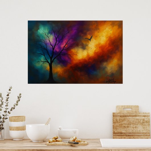 Ember Ascent Landscape Poster (Küche)