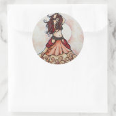 Ember belly dance art runder aufkleber (Tasche)