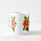 Ember Blossom Blütenblätter des Sonnenaufgangs Son Kaffeetasse (Vorderseite Links)