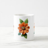 Ember Blossom Blütenblätter des Sonnenaufgangs Son Kaffeetasse (Mittel)