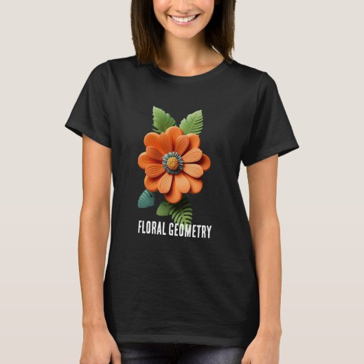 Ember Blossom Petals of Dawn Sunfire Bloom Autumn T-Shirt (Vorderseite)